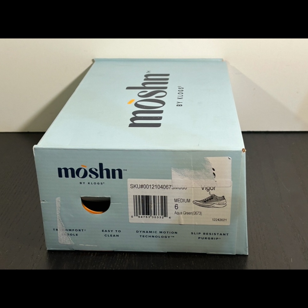 Moshn By Klogs Vigor Knit Shoes Sneakers Aqua Green Womans 6M - Picture 16 of 16
